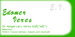 edomer veres business card